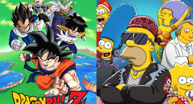 Cómo se verían los Guerreros Z de Dragon Ball si vivieran en el universo de Los Simpson